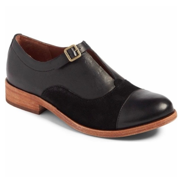 Kork-Ease Niseda Black Leather Shoes Size 6 - Picture 1 of 14